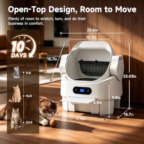Self Cleaning Open Top Automatic Multiple Cat Litter Box - Image 2