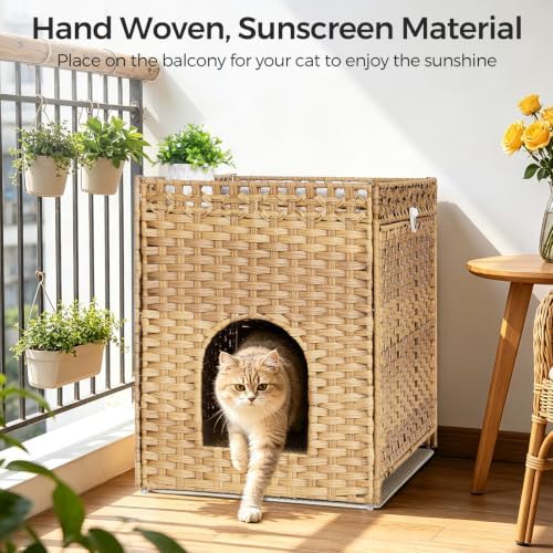 Cat Litter Box Enclosure with Door, Hidden Cat Washroom Furniture - Image 2