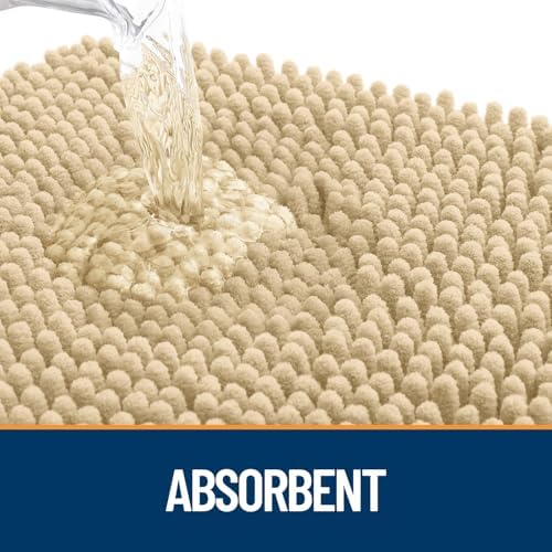 OLANLY Dog Door Mat for Muddy Paws 35x24, Super Absorbent Chenille Mud Mat - Image 3