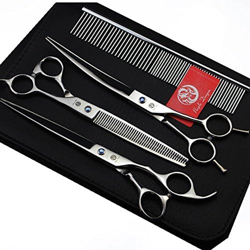 Purple Dragon 8 inch 3 in 1 Professional Pet Grooming Thinning by PurpleDragon