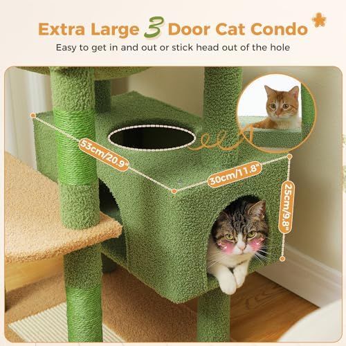 PAWZ Road 72" Cactus Cat Tree Tall Tower - Image 4