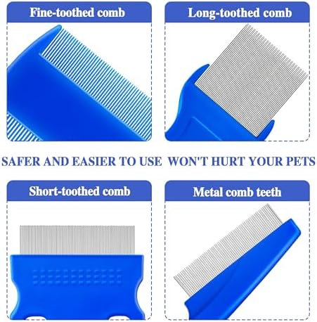 6 Pack Flea Lice Comb, dog eye comb, Flea and Tick Combs - Image 4