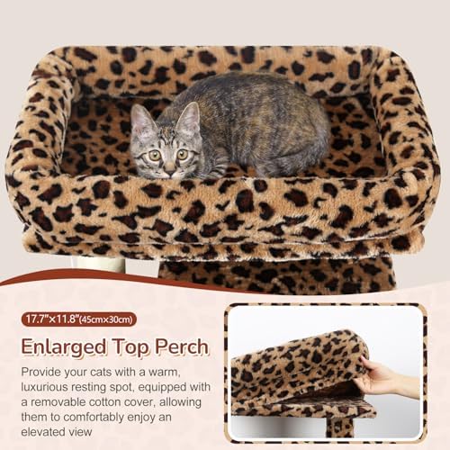 Globlazer F70 Pro Leopard Heavy Duty Cat Tree Tower - Image 2