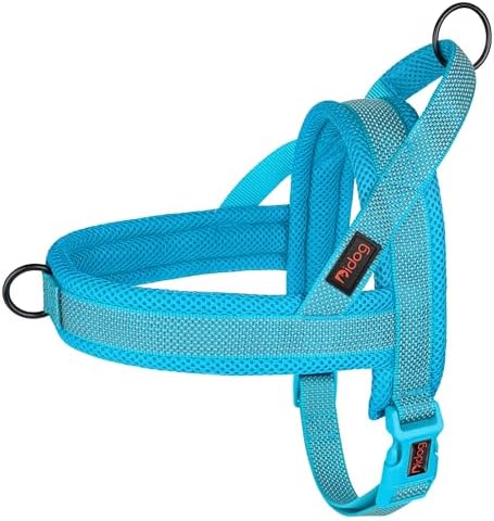 Didog No Pull Dog Harness for Medium Dogs, Breathable Mesh Padded by Didog
