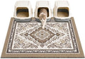 Unicorn Catcher 40"x30" Cat Litter Mat Non-Slip Washable Litter Box Mat by UnicornCatcher