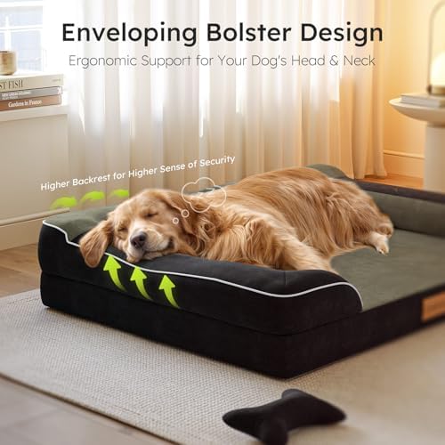 CWAWZ Jumbo Dog Bed for Extra Large Dogs, Orthopedic Dog Bed - Image 4