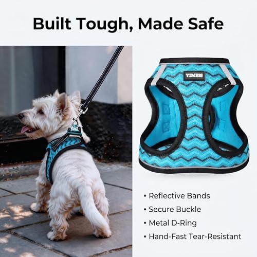 No Pull Dog Puppy Harness and Leash Set Reflective Mesh Vest Small - Image 5