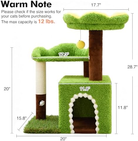 WOOCHPET Sunflower Short Cat Tree - Image 6