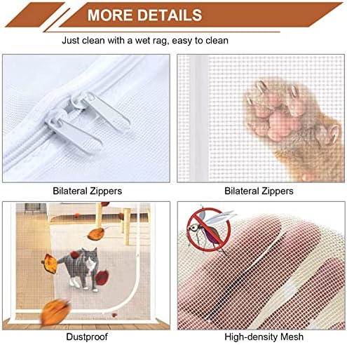 Upgraded Reinforced Pet Screen Door Thickened Cat Resistant Mesh Screen Door - Image 6