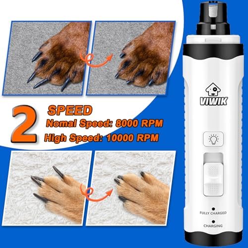 VIWIK Dog Nail Trimmers with Light, Cat Dog Nail Clippers, Dog Nail Grinder - Image 2