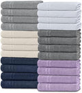 White Classic Wealuxe Multi Washcloths 24 Pack by WhiteClassic
