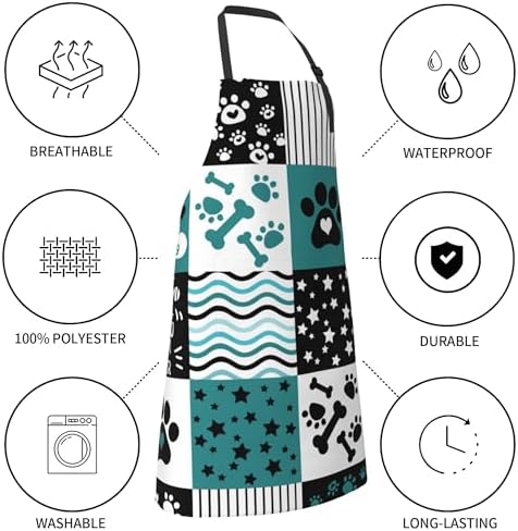 Art Apron with Pocket for Women Men - Image 3