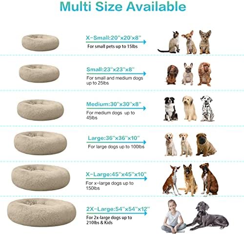 SAVFOX 23 inches Calming Donut Dog Bed - Image 5