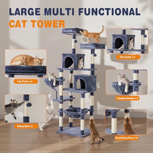 Sweetcrispy 71 Inch Cat Tree Tower - Image 2