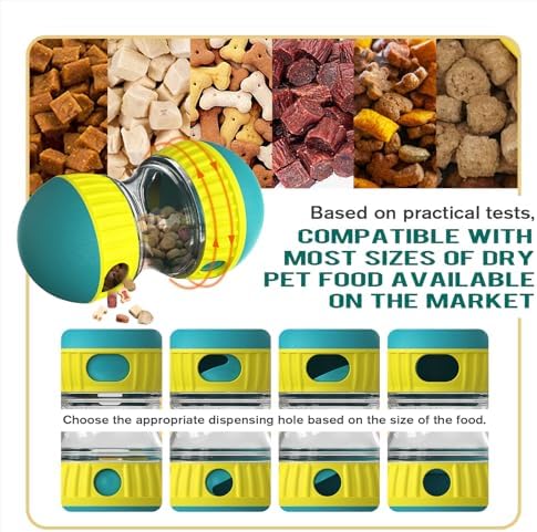 BSISUERM Dog Treat Dispensing Puzzle Toy Adjustable Food Dispenser Slow Feeder - Image 3