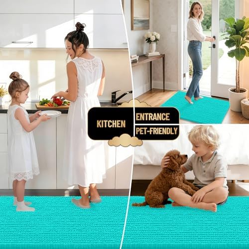 OLANLY Thick Chenille Bathroom Rugs 36x24, Soft Absorbent Bath Mat - Image 6