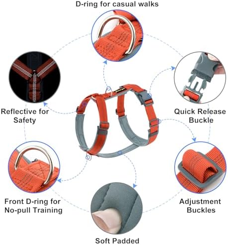 Plutus Pet No Pull Dog Harness, Adjustable Nylon Harness - Image 2