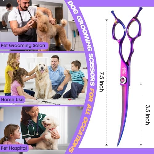 JASON Curved Dog Grooming Scisssors - Image 5