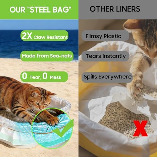 24 Pack Super Jumbo Cat Litter Box Liners 45" x 18", Heavy-Duty Litter Bags - Image 5
