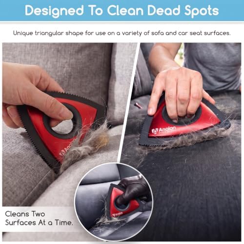 Analan Mini Pet Hair Remover for Car Detailing Dog Hair Tool Brush - Image 4