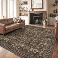 5x5 Rug Soft Washable Non Slip Floral Mat by NYZEL