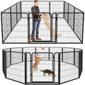 Kfvigoho Dog Playpen Outdoor Extra Wide 12 Panels Heavy Duty Dog Fence 47" by Committedtobetterpetlife