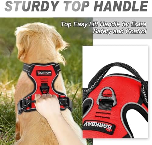 BARKBAY Dog Harness No Pull for Small Sized Dog Front Back Clips, Dog Vest - Image 3