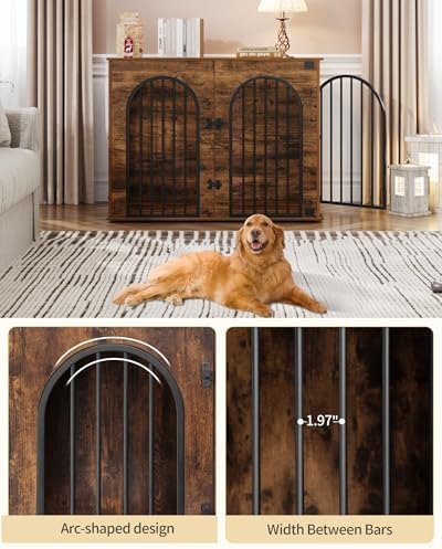 Hzuaneri 44.1'' Dog Crate Furniture, Dog Kennel Indoor - Image 5