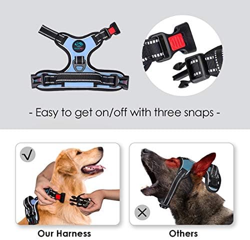 PHOEPET No Pull Dog Harness 3M Reflective Adjustable Vest - Image 3