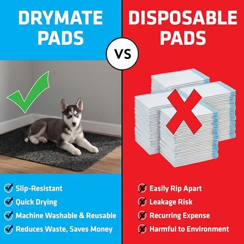 Drymate Jumbo Dog Playpen Mat, Washable Pee Pads - Image 6