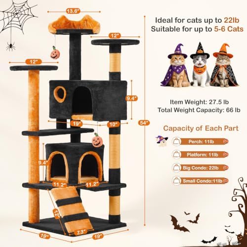 Yaheetech 54in Gothic Cat Tree - Image 3