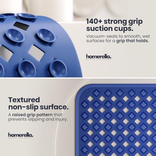 homerella Bathtub Mat Non Slip 28x16 Shower Mat Non Slip Anti Mold BPA Free - Image 2