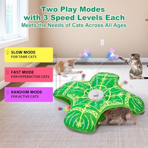 Interactive Cat Toys for Indoor Cats, Automatic Kitten Tunnel Toys - Image 4