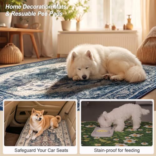 Washable Pee Pads for Dogs 72"x72" 2 Pack Reusable Puppy Potty Pad - Image 2