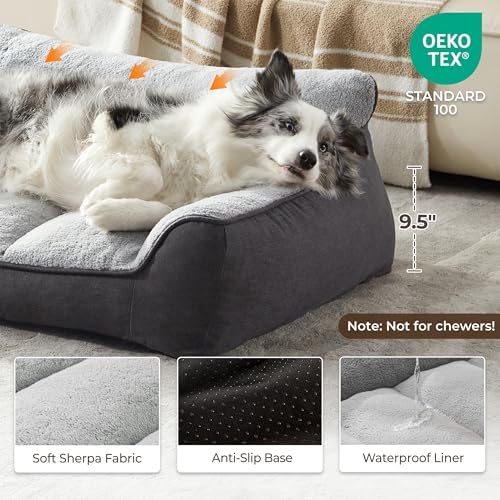 XL Pro Extra Thick Orthopedic Bolster Dog Bed - Image 5
