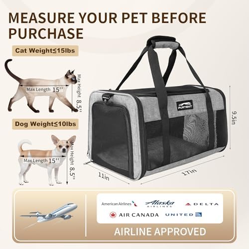 Pet Carrier Airline Approved, Soft Sided Cat Carrier - Image 2