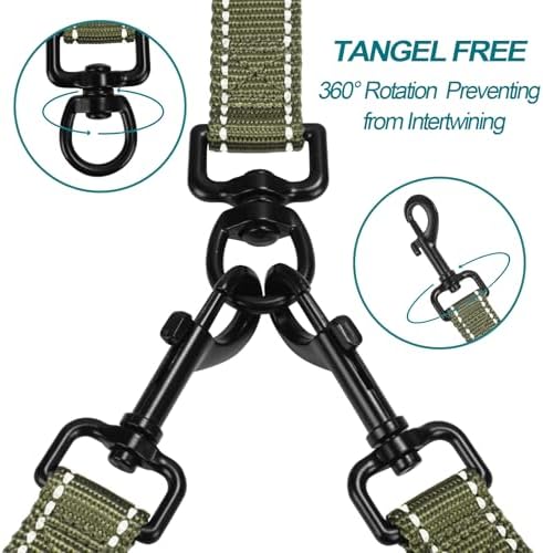 PetBonus Double Dog Leash, No Tangle Dual Leash, Walking Training Lead - Image 2