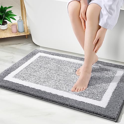 OLANLY Bathroom Rugs 36x24, Soft Absorbent Microfiber Bath Rugs by OLANLY