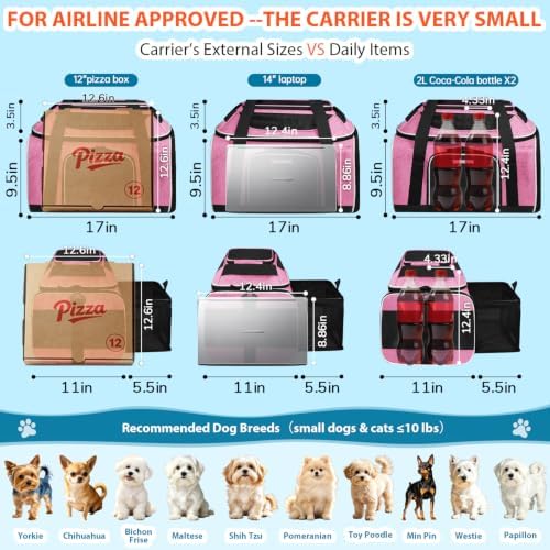 Petskd Top and Side Expandable Small Pet Carrier Airline Approved - Image 4