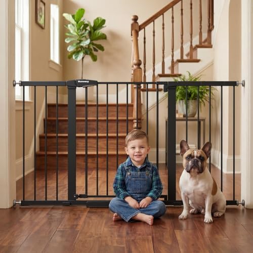 Mumeasy 29.7-57" Extra Wide Baby Gate, Auto Close Large Dog Gate by Mumeasy-FocusonBabyPetSafetyGate