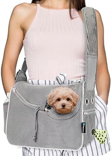 PetAmi Dog Sling Carrier Small Dogs, Hands Free Crossbody Carrier by PetAmi