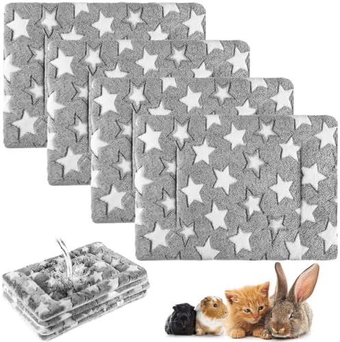 Haull 4 Pcs Waterproof Guinea Pig Bedding Mat, 13 x 18.5 by Haull