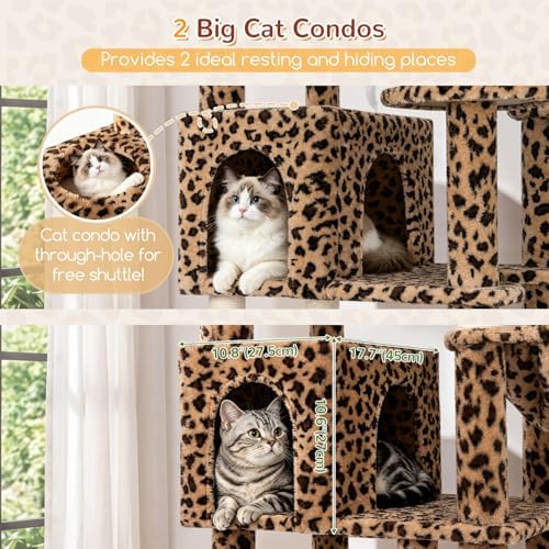 Globlazer 82in Leopard Extra Large Cat Tree - Image 3
