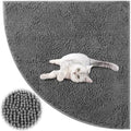Tinideya Corner Cat Litter Mat Trapping Waterproof Non Slip, Dark Gray by Tinideya