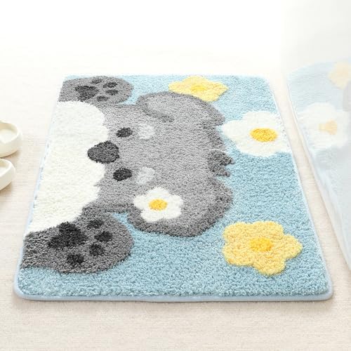 Molesun Schnauzer Bath Mat 20x31, Soft Absorbent Microfiber Bath Rugs - Image 2