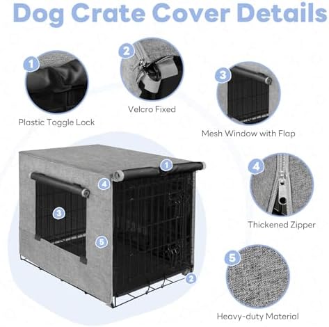 Seiyierr Dog Crate Cover - Image 3