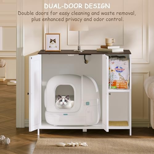 Large Cat Litter Box Enclosure for Automatic Litter Boxes, Hidden Litter Box - Image 3