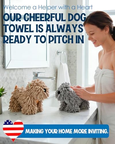 2Pack Chenille Towel Balls, Chenille Dog Hand Towel - Image 5