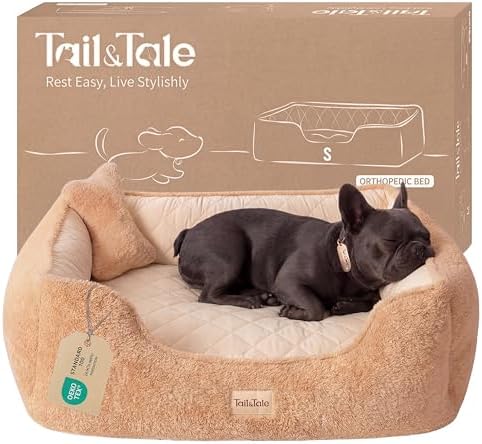 Cooling Orthopedic Dog Bed for Small Dogs, Memory Foam by TailTale