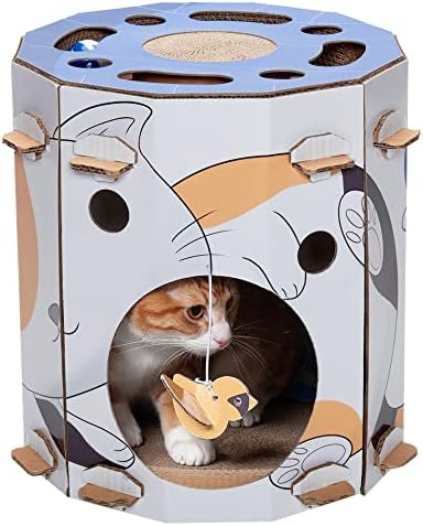 Furhaven Cardboard Hideout w/ Catnip by FurHaven